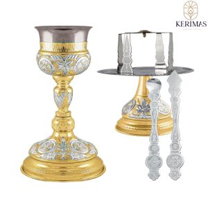 ΑΓΙΟ ΔΙΣΚΟΠΟΤΗΡΟ ΣΕΤ 500ml (Βυζαντινό) ΔΙΧΡΩΜΟ
