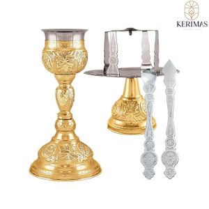 ΑΓΙΟ ΔΙΣΚΟΠΟΤΗΡΟ ΣΕΤ 350ml (Βυζαντινό) ΕΠΙΧΡΥΣΟ